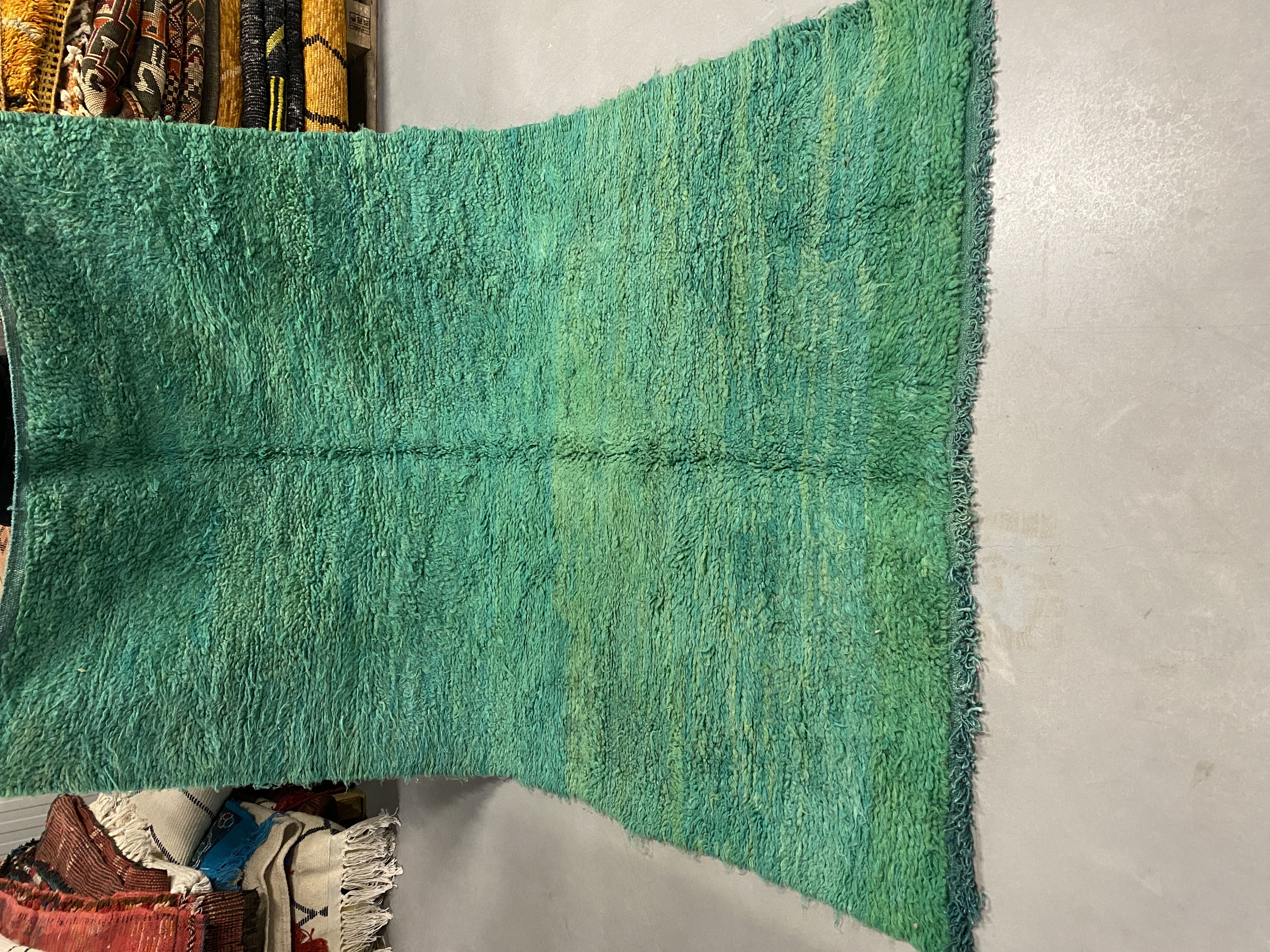 Green 01 Modern Berber Customized - Moroccan Beni Ouarain rug