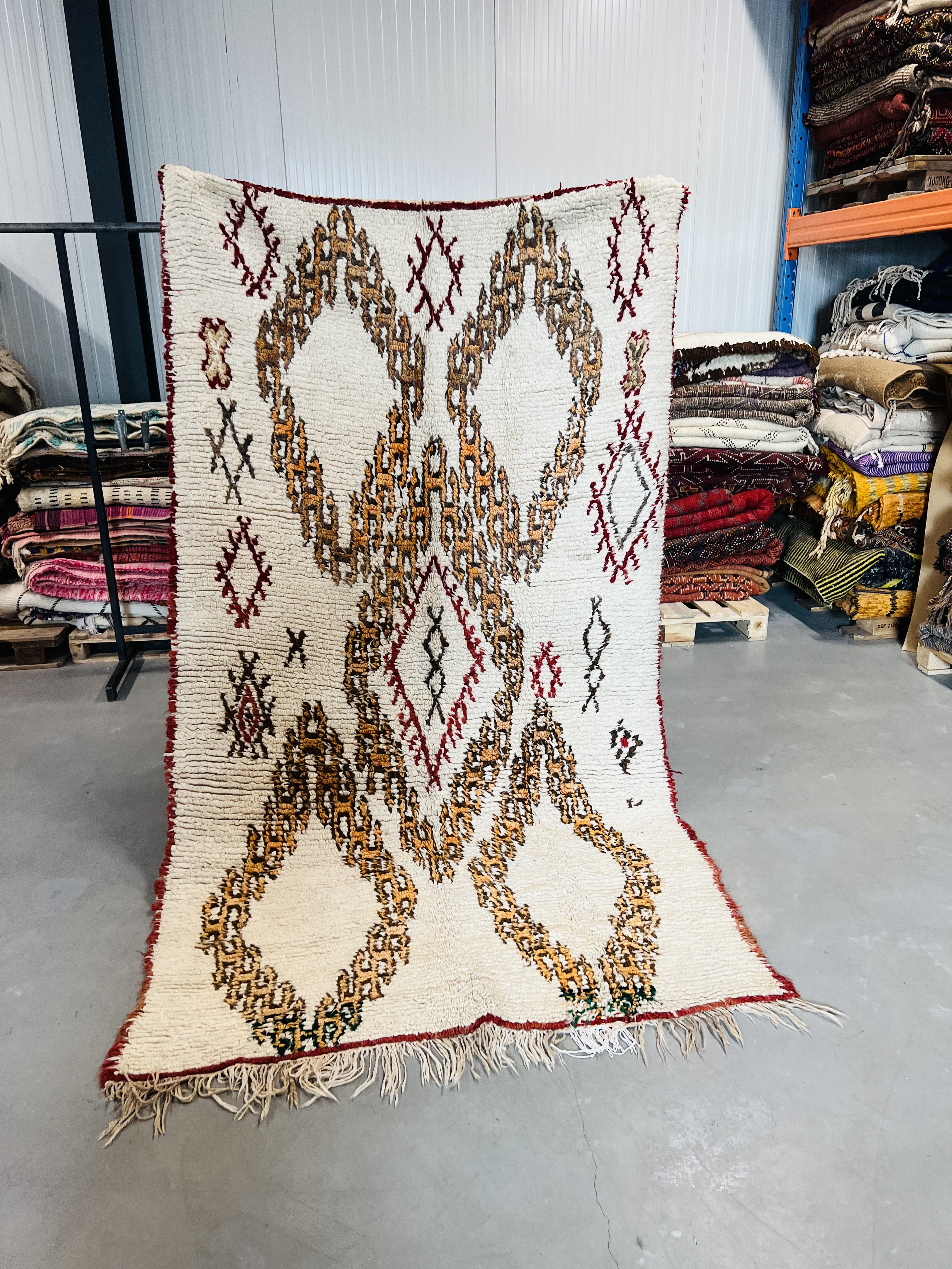 Vintage Beni Ouarain 255 x 146 - Moroccan Beni Ouarain rug