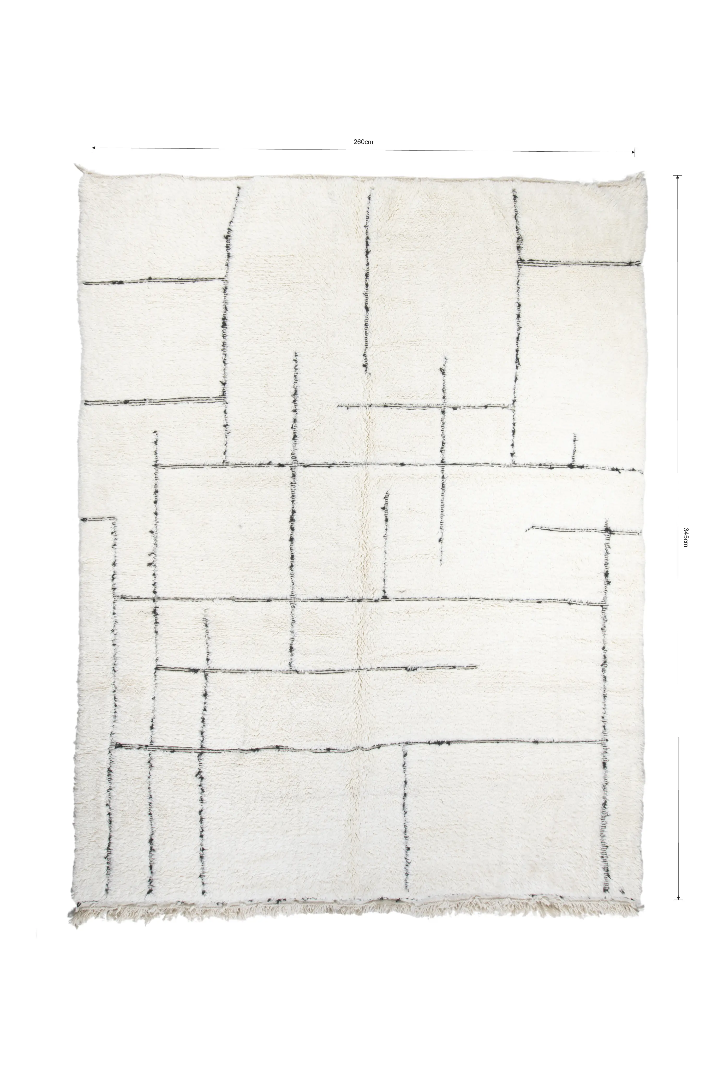 Authentic Beni Ouarain Rug 410 x 320 - Moroccan Beni Ouarain rug