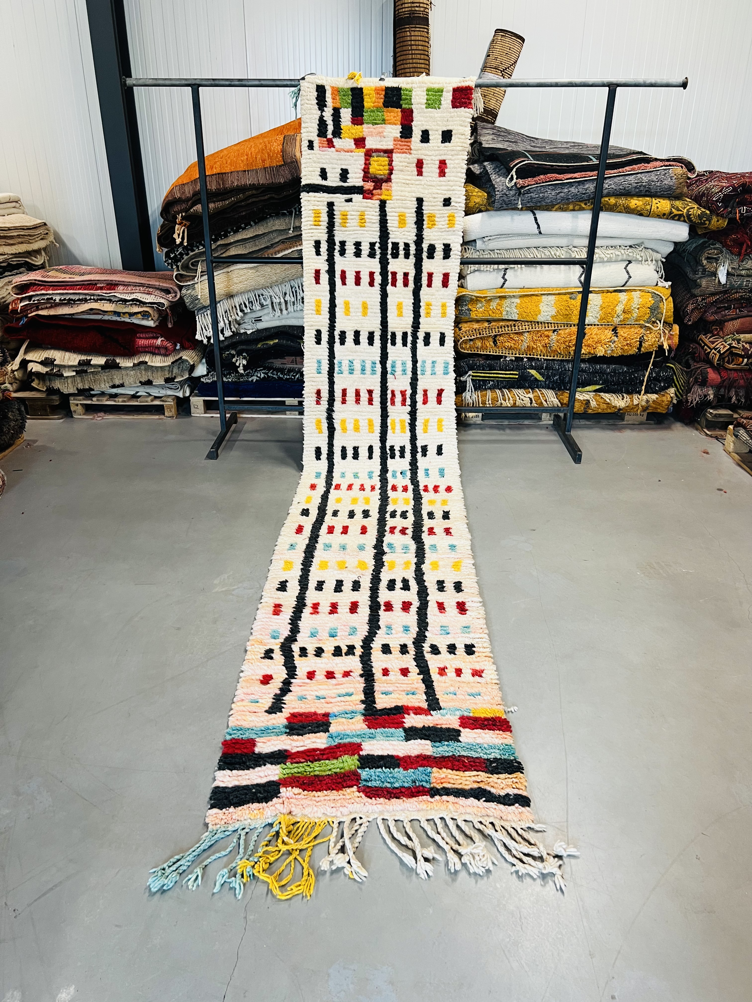 Boujaad Runner 345 x 77 - Moroccan Beni Ouarain rug