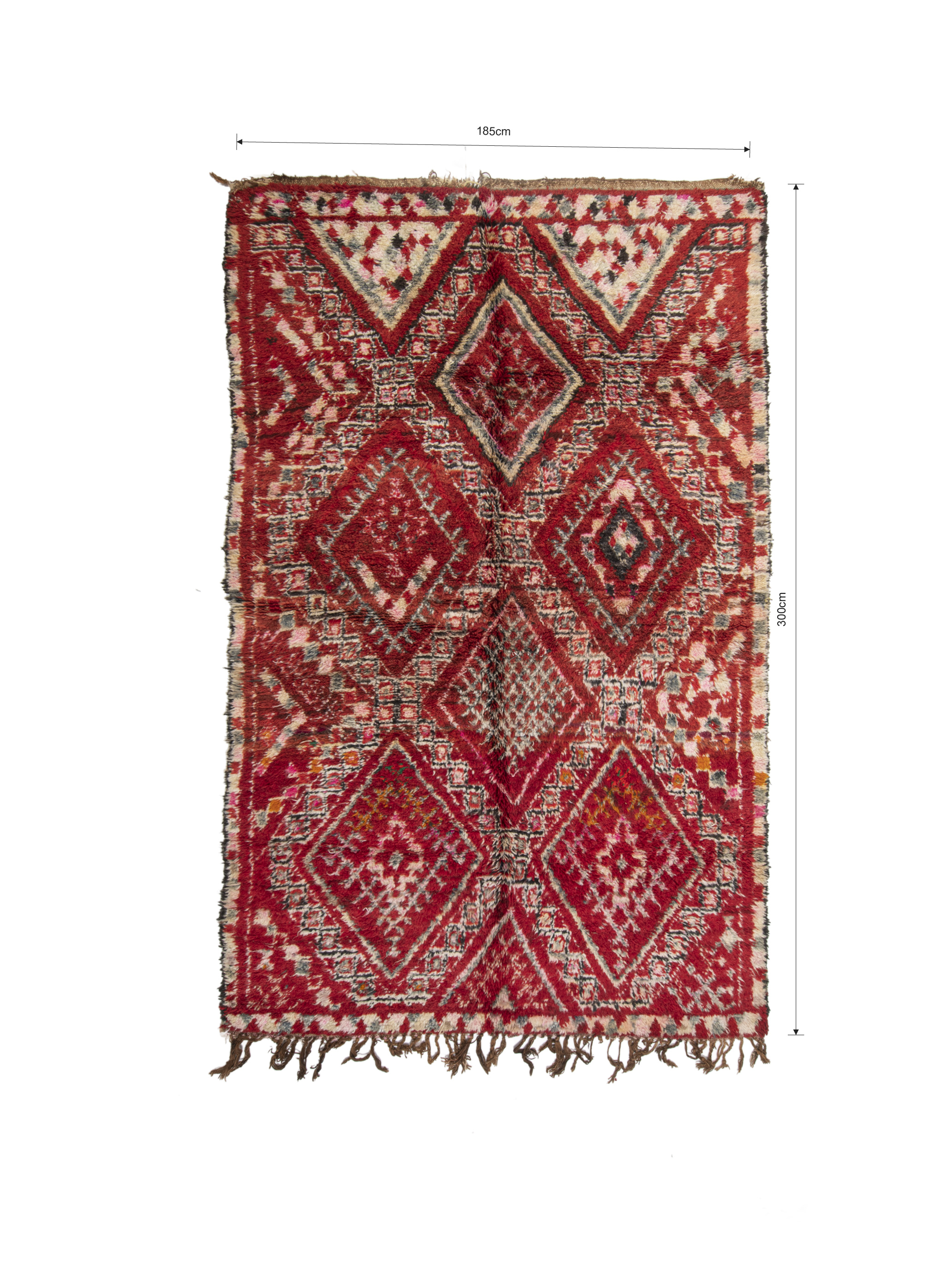 Beni Mguild Rug 300 x 185 - Moroccan Beni Ouarain rug