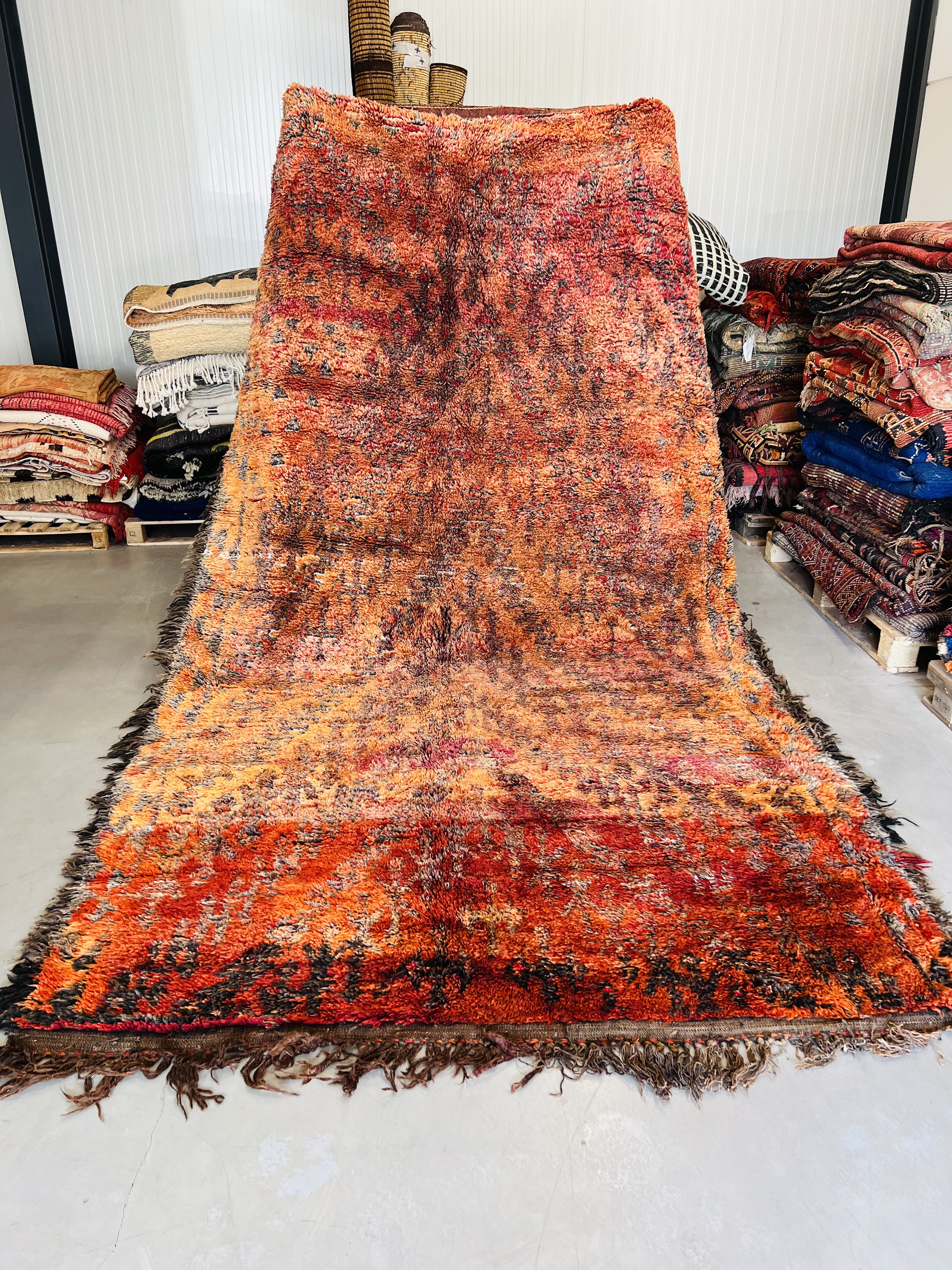 Ait Segrouchene Rug 354 x 202 - Moroccan Beni Ouarain rug