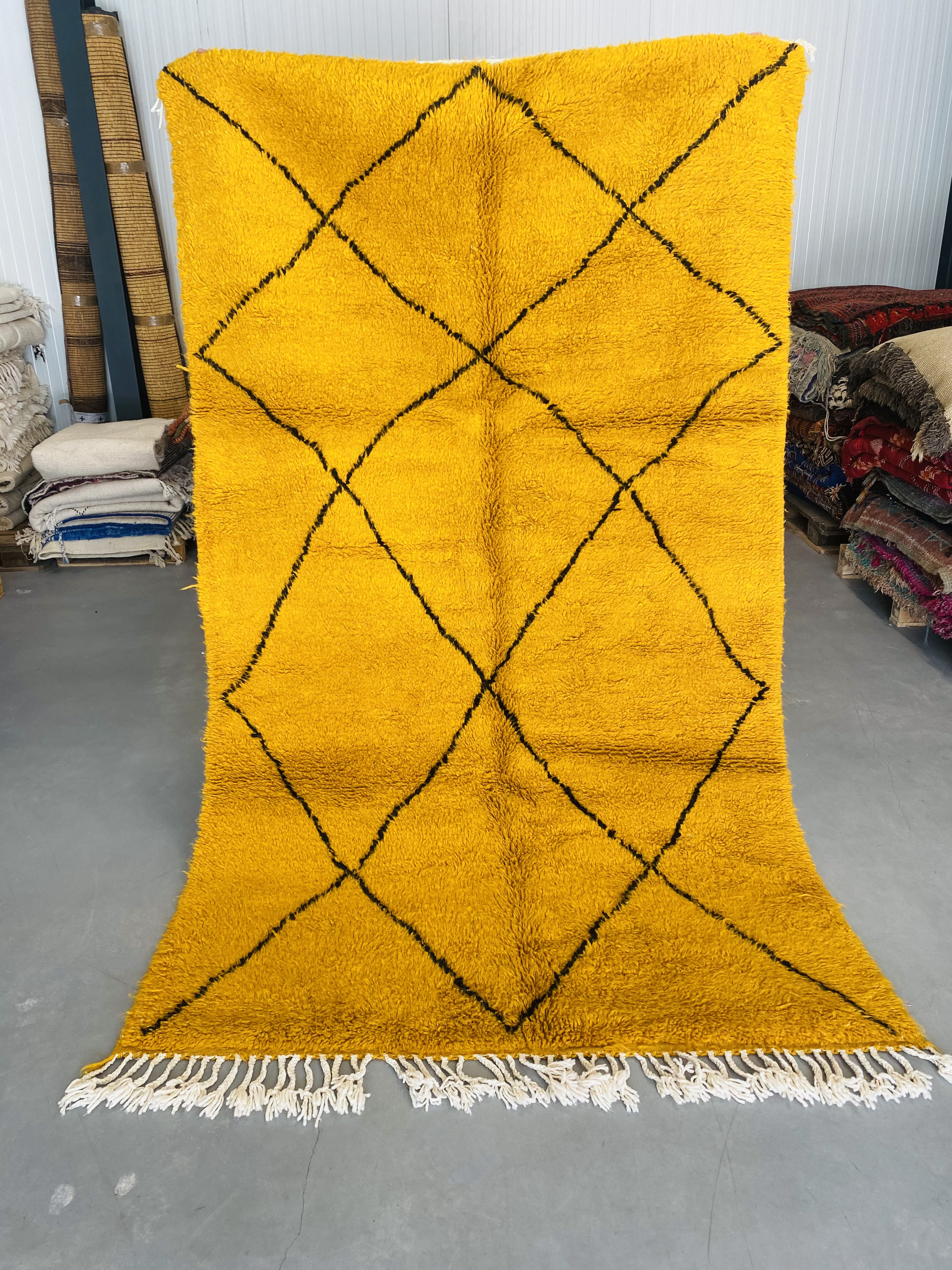 Modern Beni Ouarain Terracota Customized - Moroccan Beni Ouarain rug