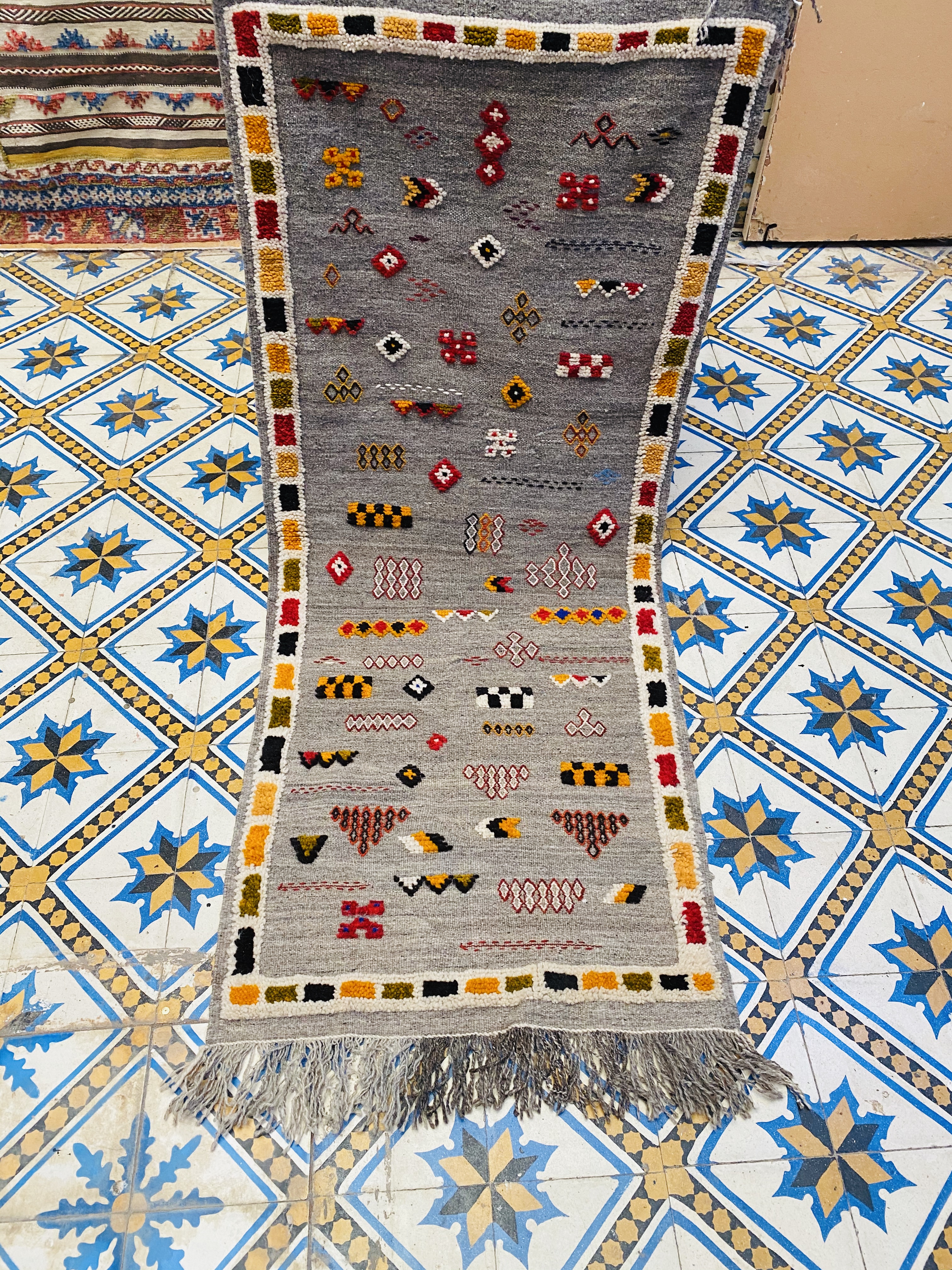 Akhnif Taznakht Runner 162 x 67 - Moroccan Beni Ouarain rug