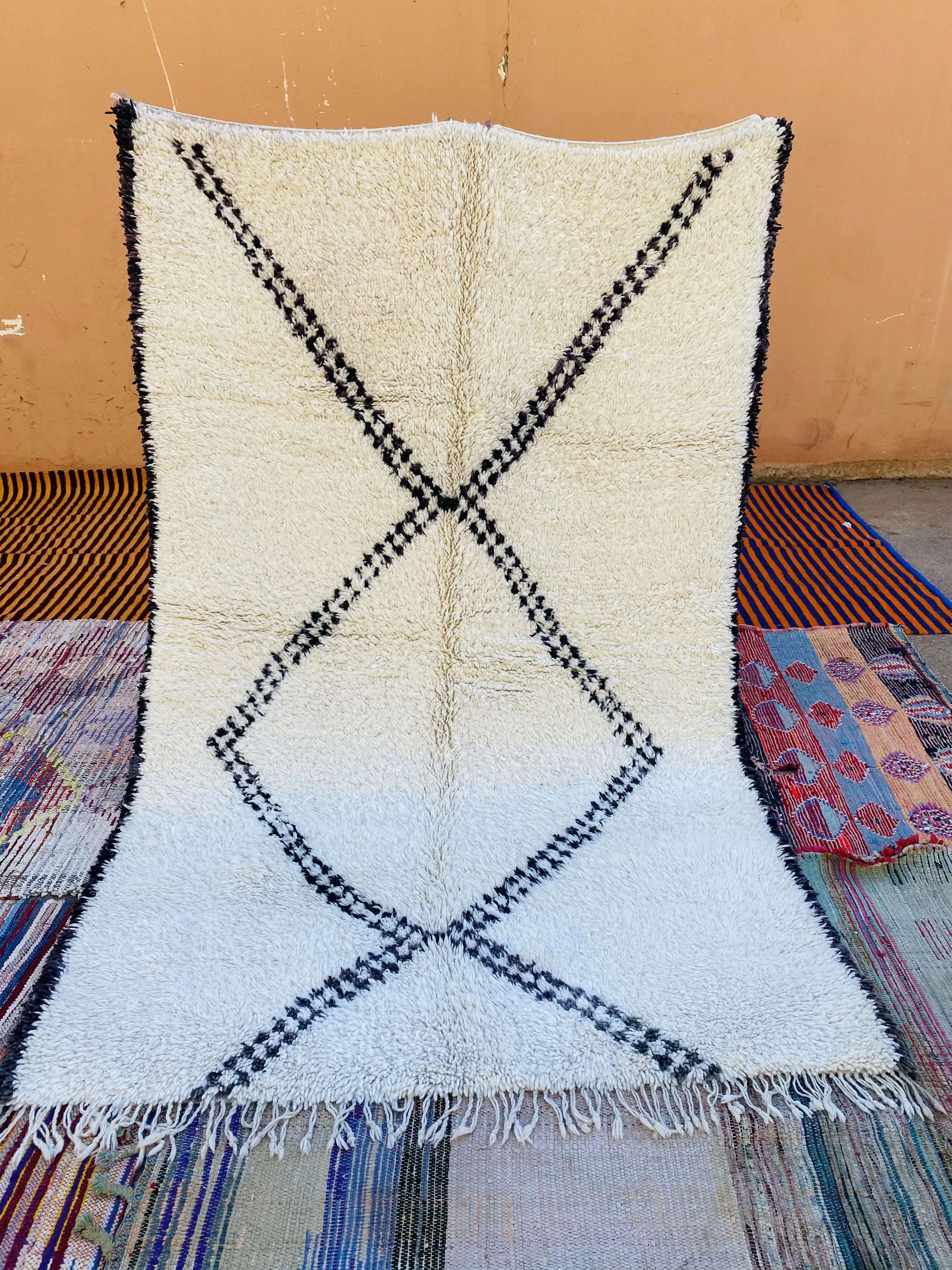Authentic Beni Ouarain 275 x 174 - Moroccan Beni Ouarain rug