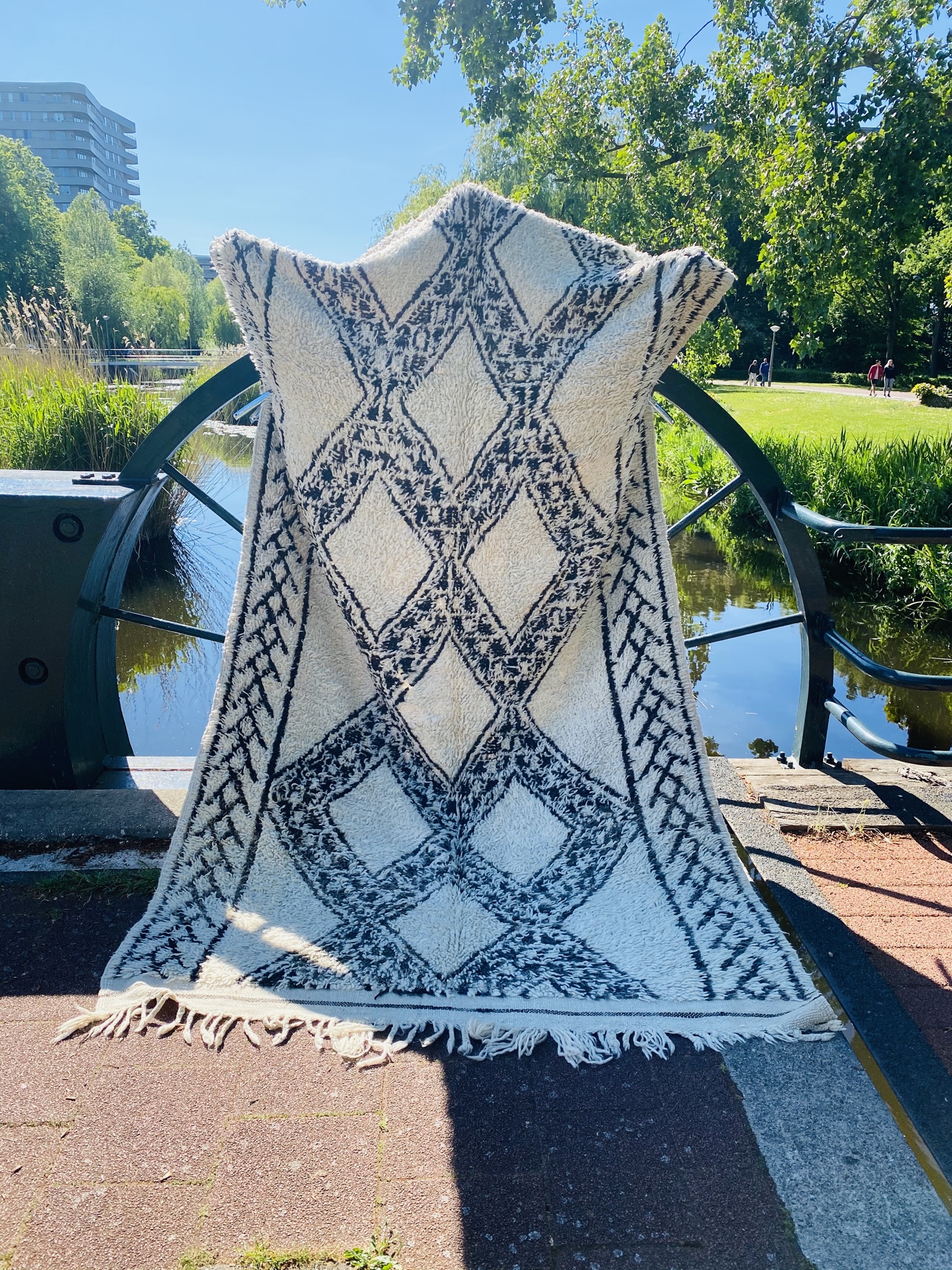 Vintage Beni Ouarain 330 x 165 - Moroccan Beni Ouarain rug