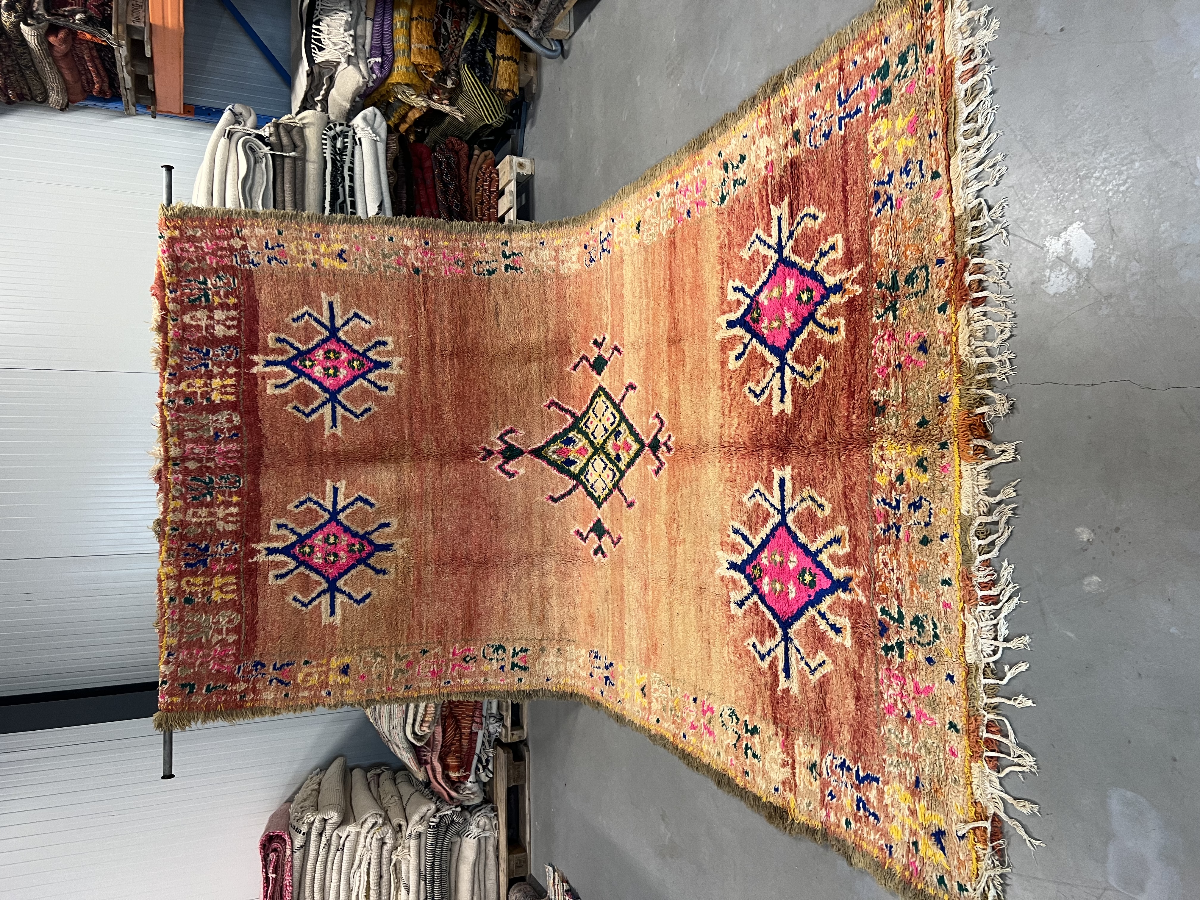 Beni Mguild Rug 407 x 220 - Moroccan Beni Ouarain rug