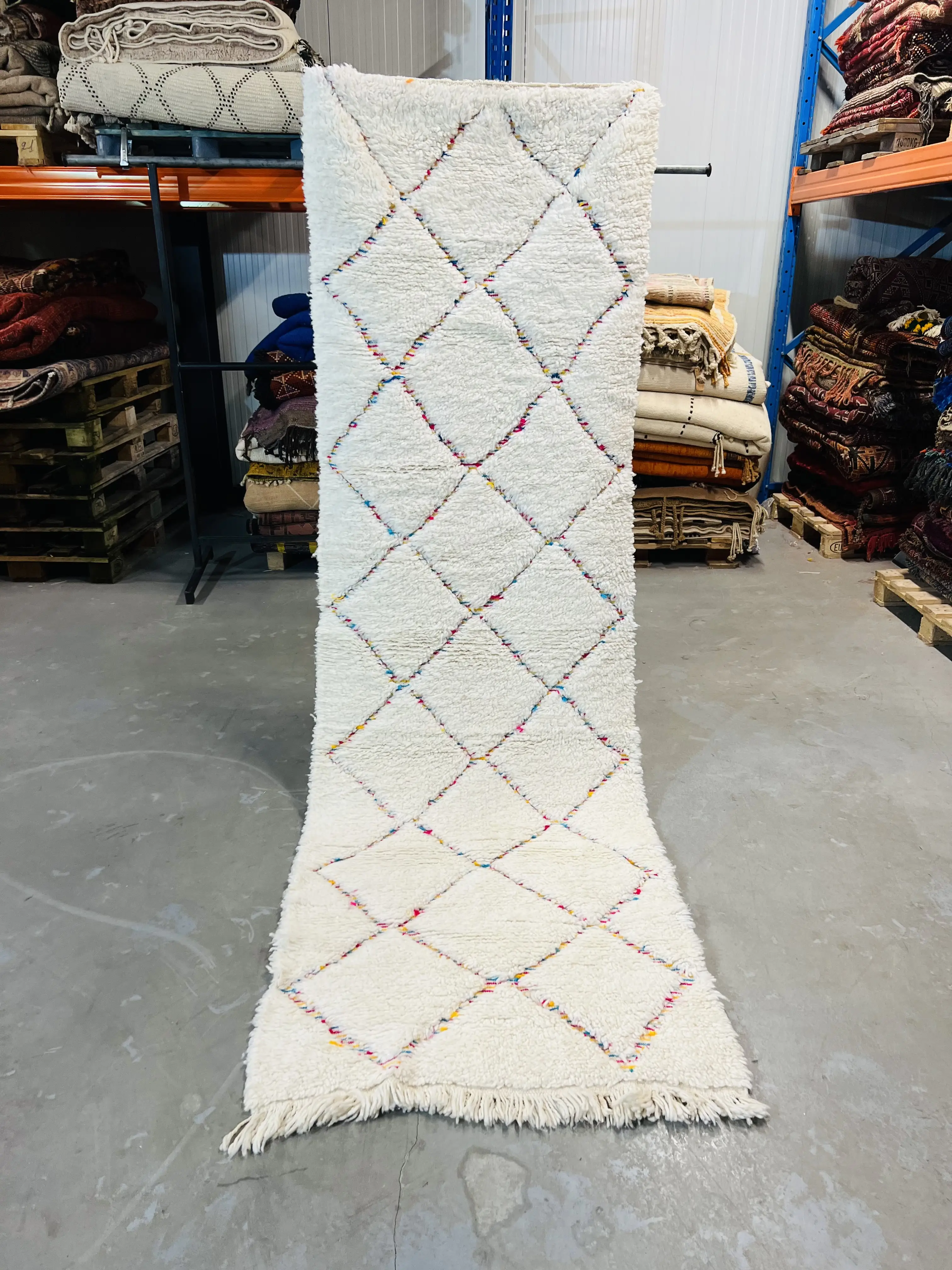 Modern Beni Ouarain Runner 280 x 90 - Moroccan Beni Ouarain rug