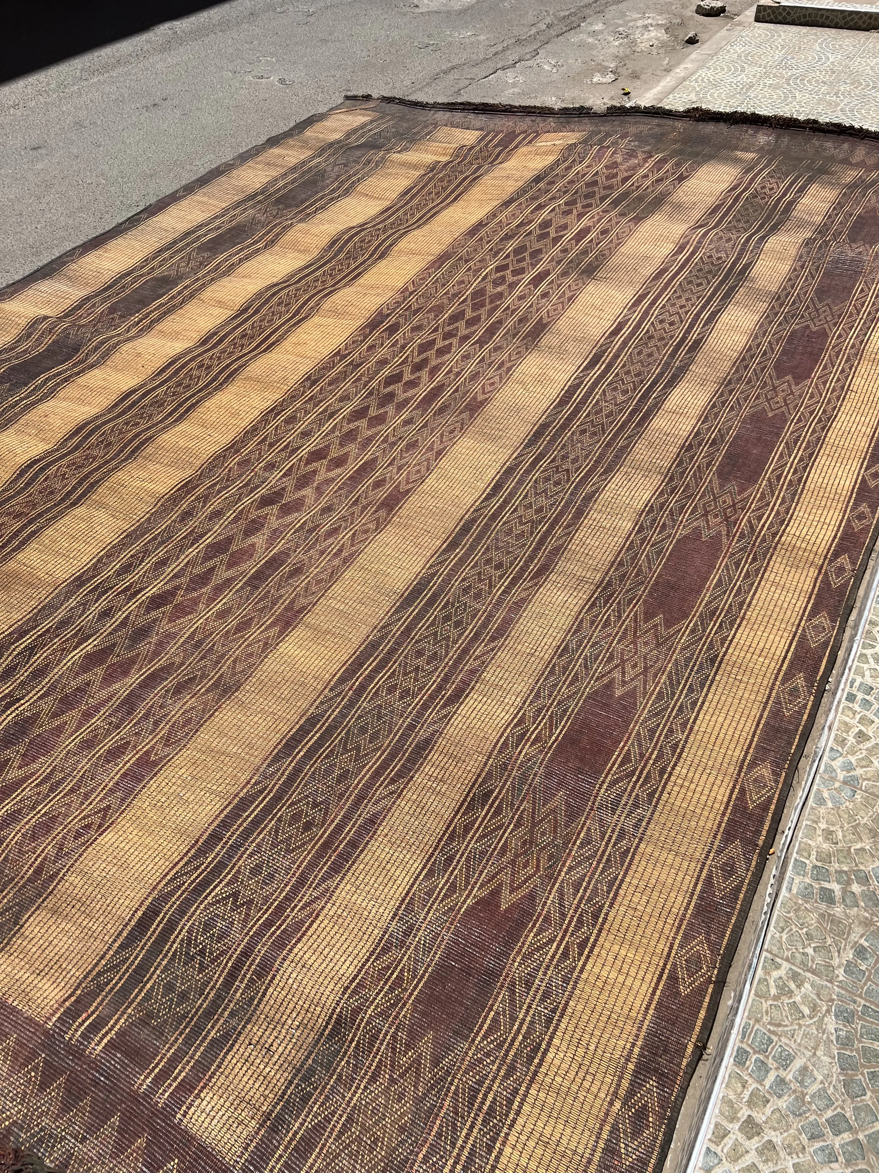 Vintage Tuareg Mat 555 x 318 PRE ORDER - Moroccan Beni Ouarain rug