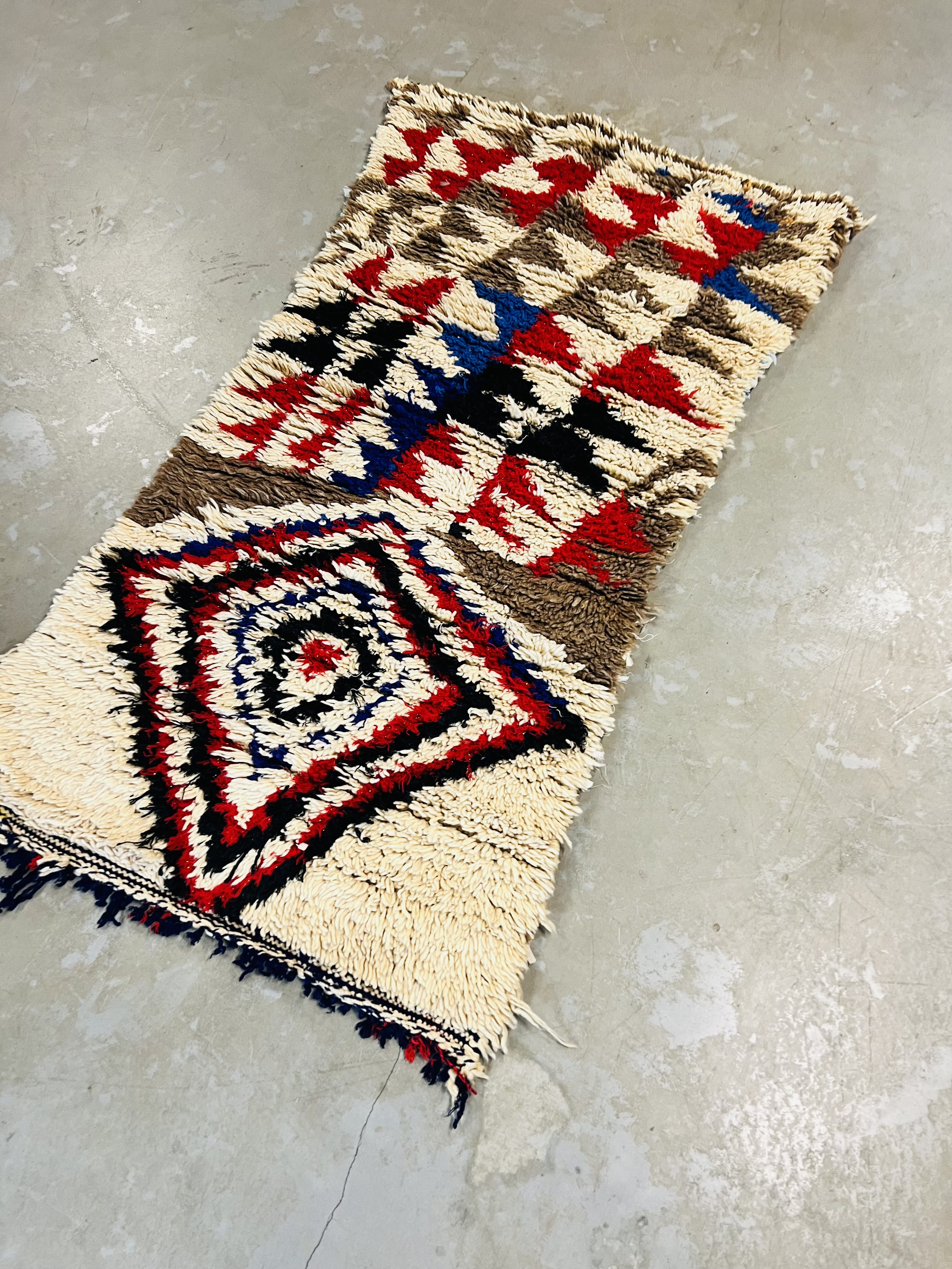 Azilal runner 159 x 77 - Moroccan Beni Ouarain rug