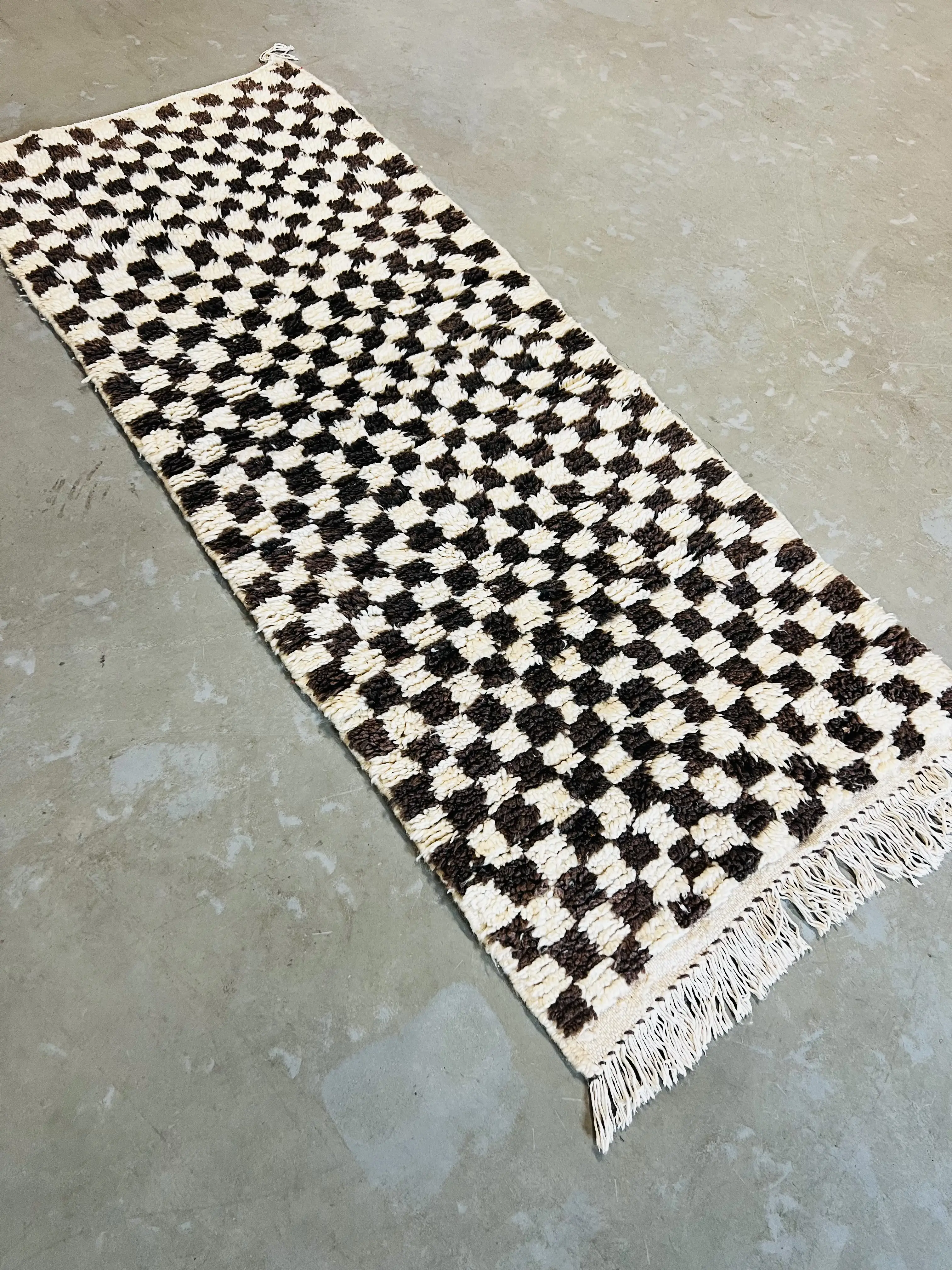 Modern Beni Ouarain Runner 185 x 76 - Moroccan Beni Ouarain rug