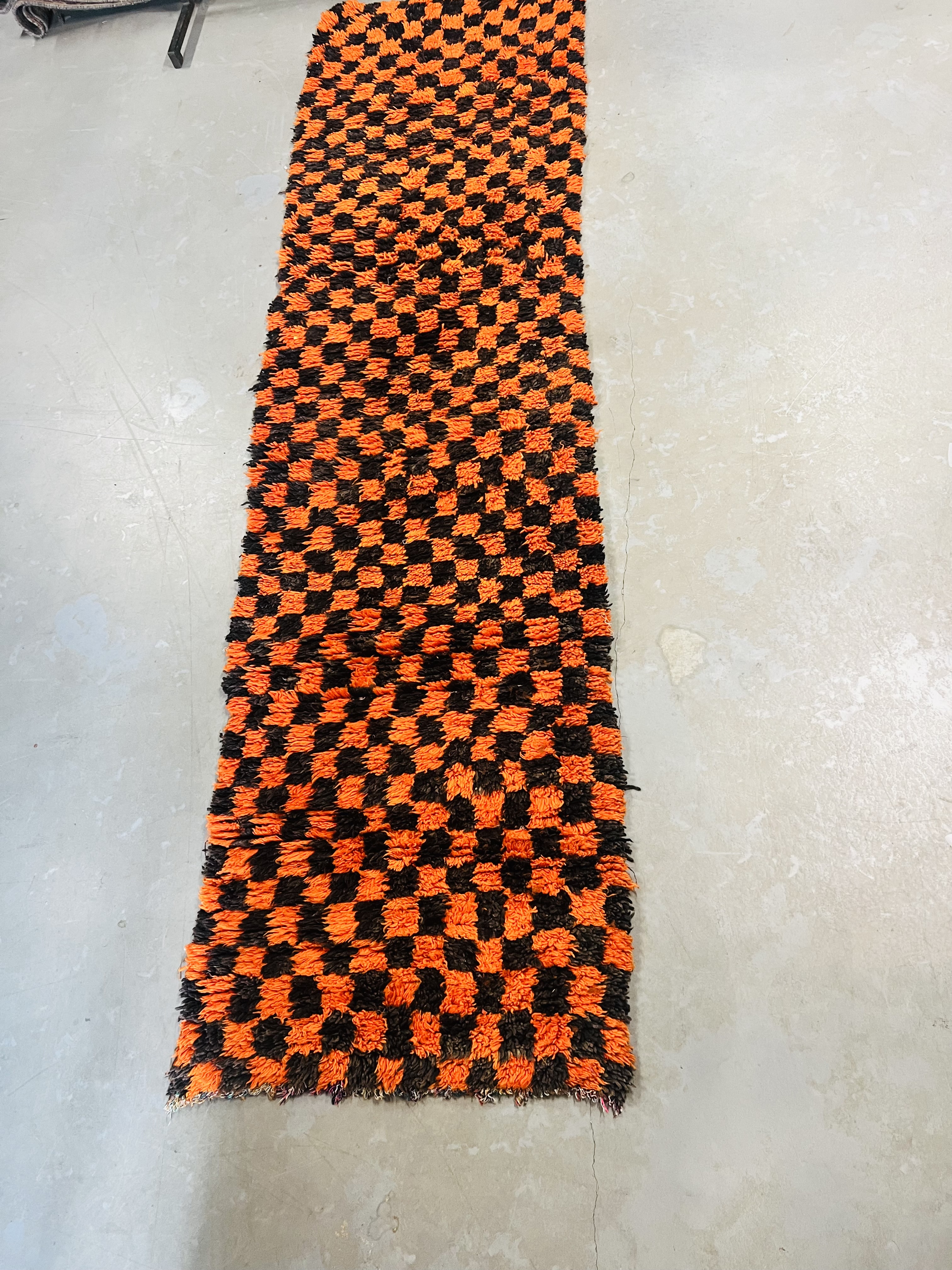 Vintage Azilal Runner 354 x 96 - Moroccan Beni Ouarain rug