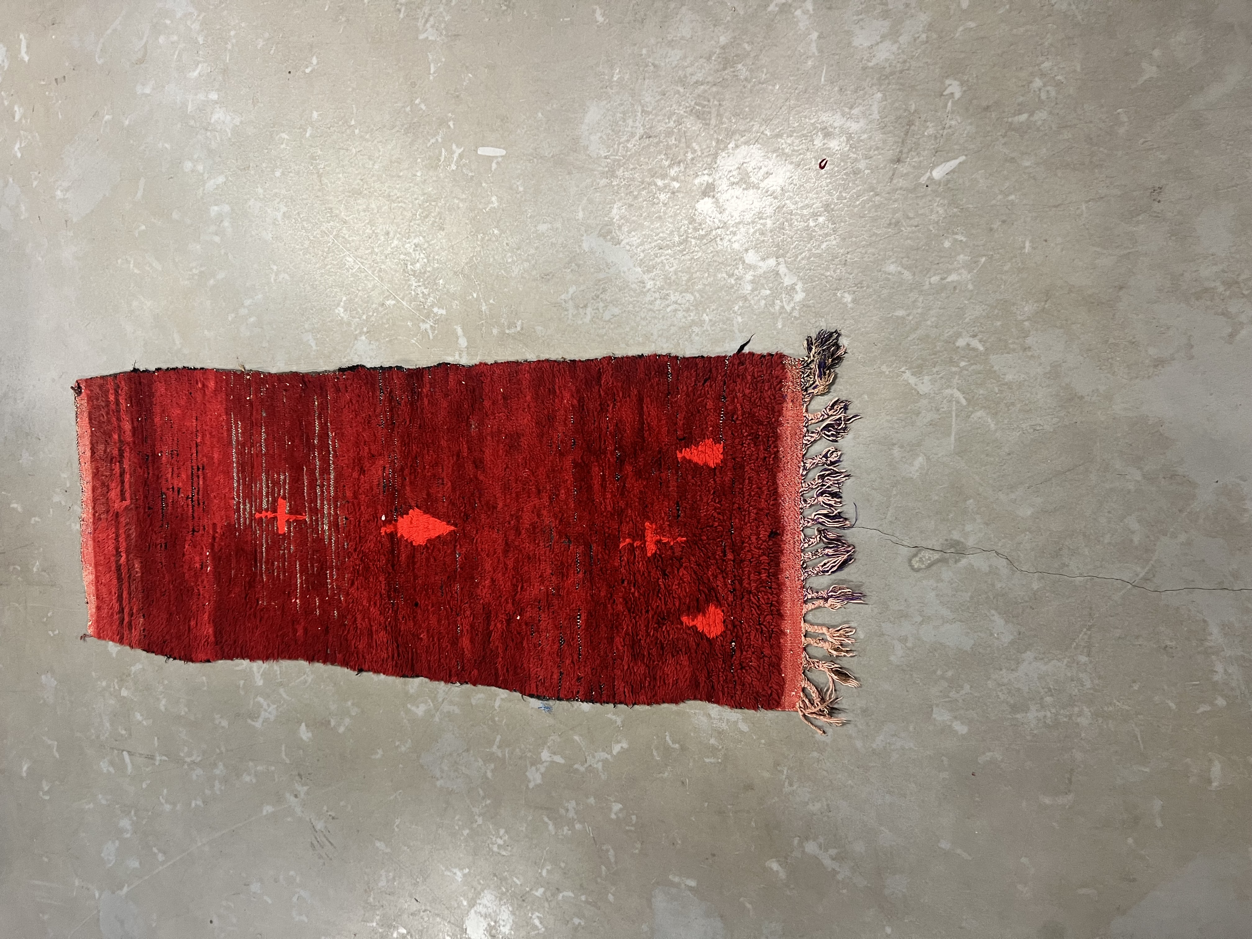 Vintage Azilal Runner 199 x 72 - Moroccan Beni Ouarain rug