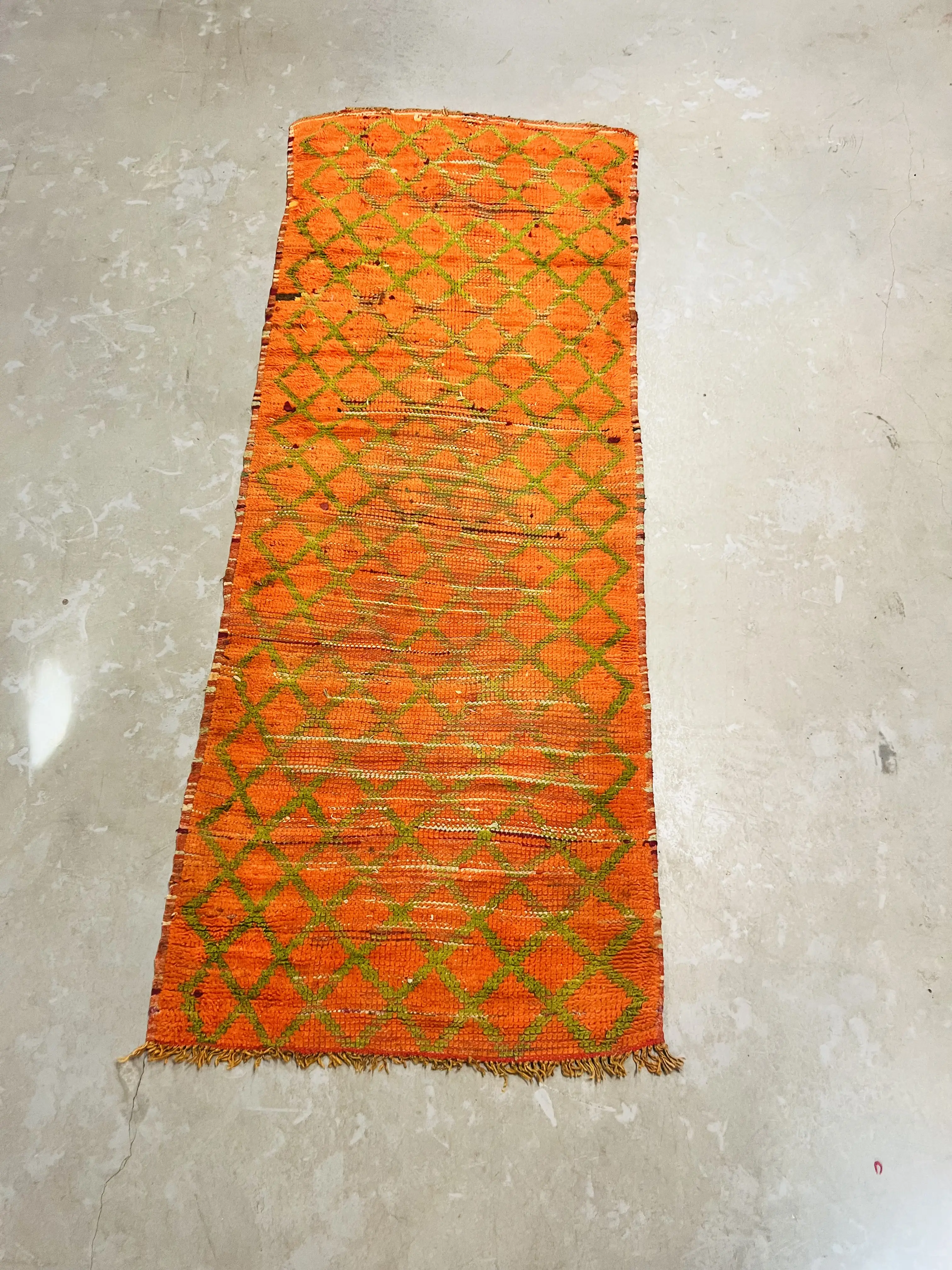 Vintage Azilal Runner 230 x 88 - Moroccan Beni Ouarain rug