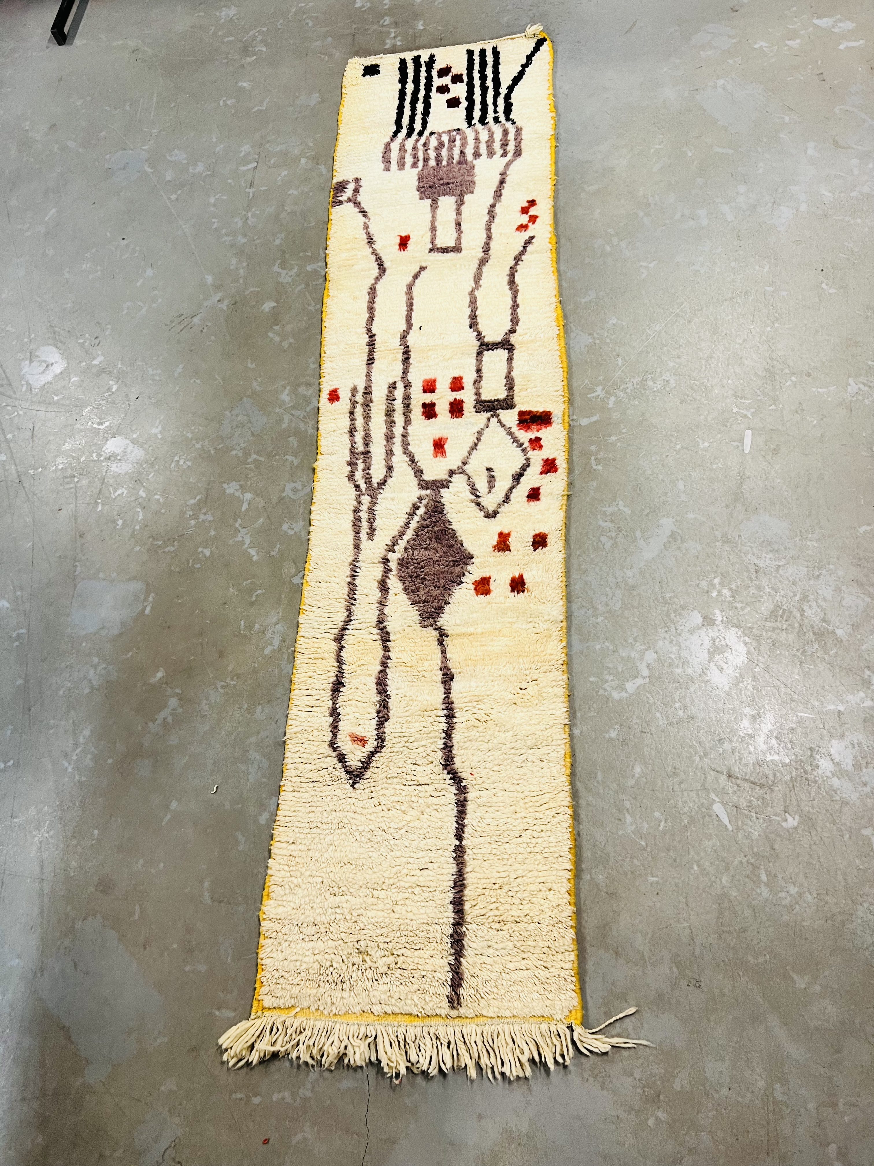 Boujaad Runner 301 x 69 - Moroccan Beni Ouarain rug