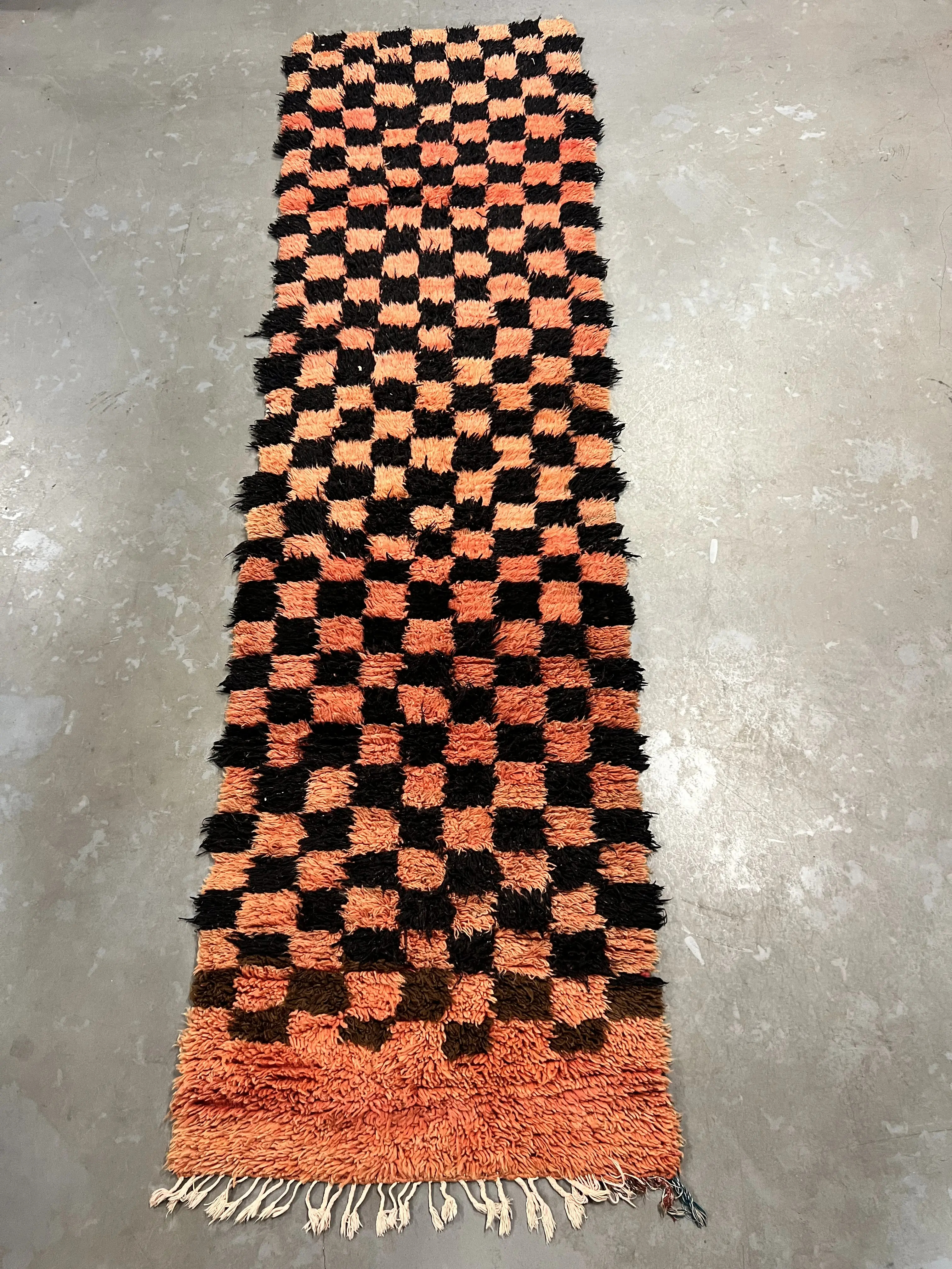 Vintage Azilal Runner 338 x 94 - Moroccan Beni Ouarain rug
