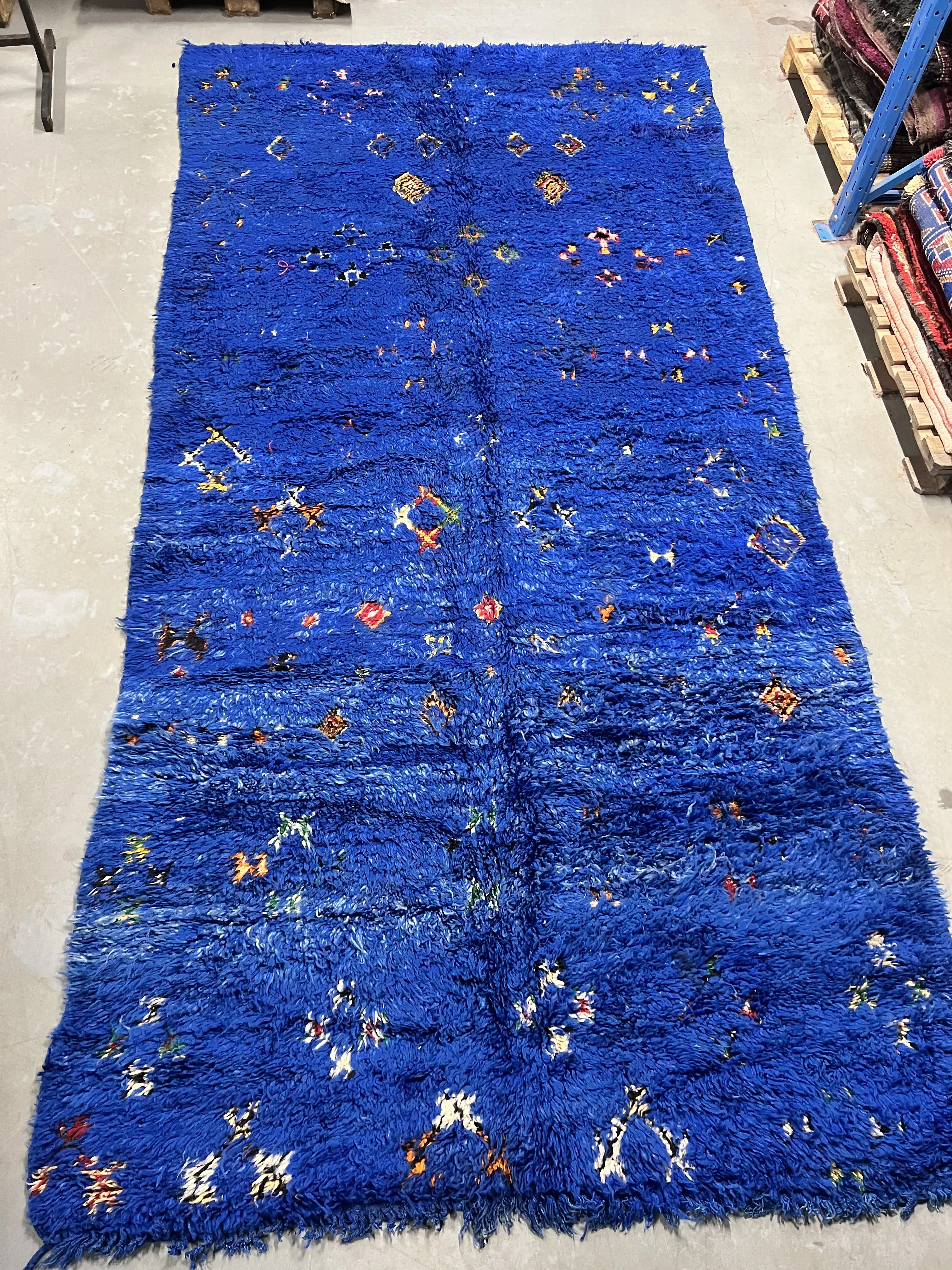 Beni Mguild Indigo Rug 432 x 222 - Moroccan Beni Ouarain rug