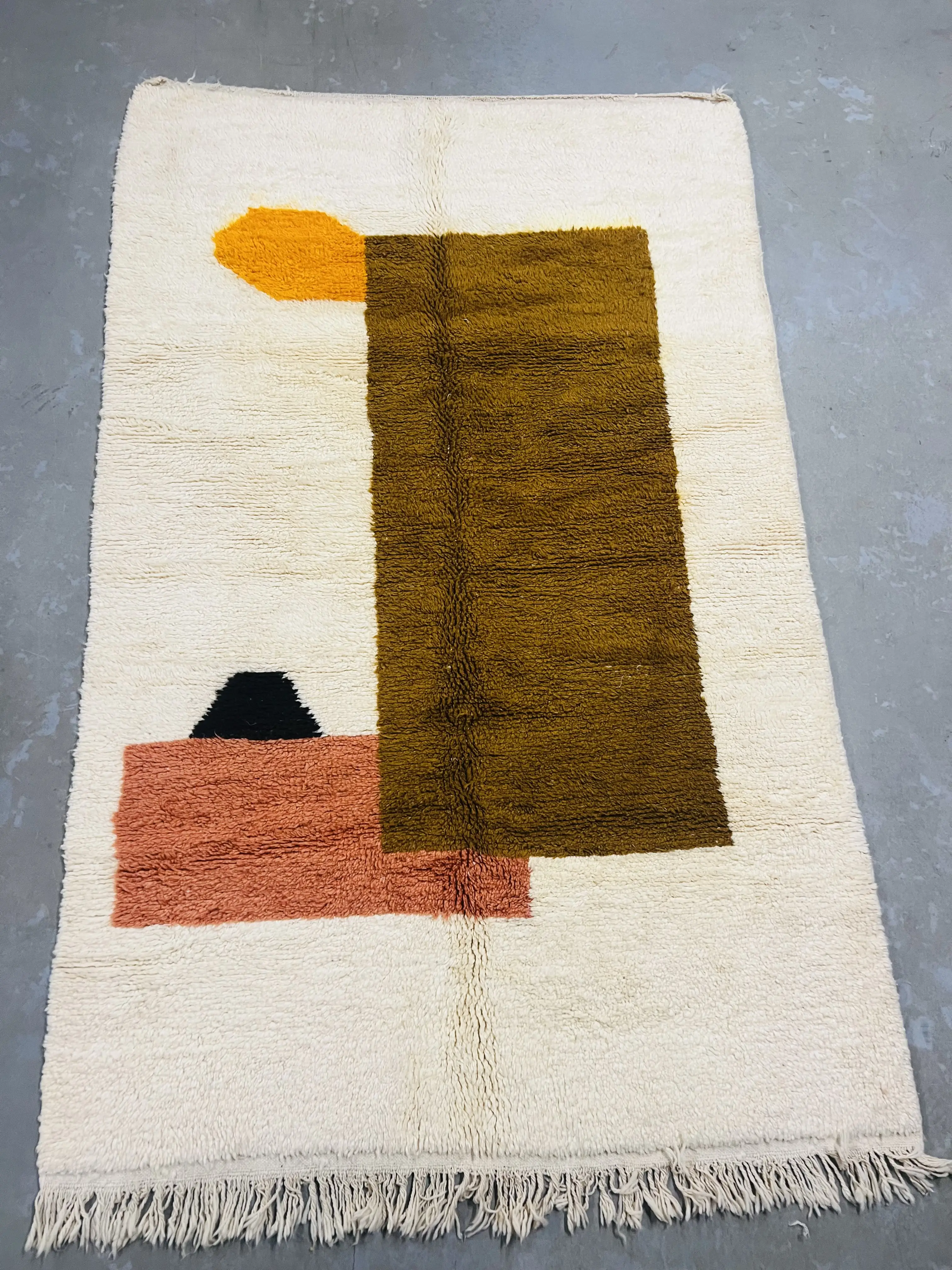 Modern Beni Ouarain Rug 255 x 159 - Moroccan Beni Ouarain rug