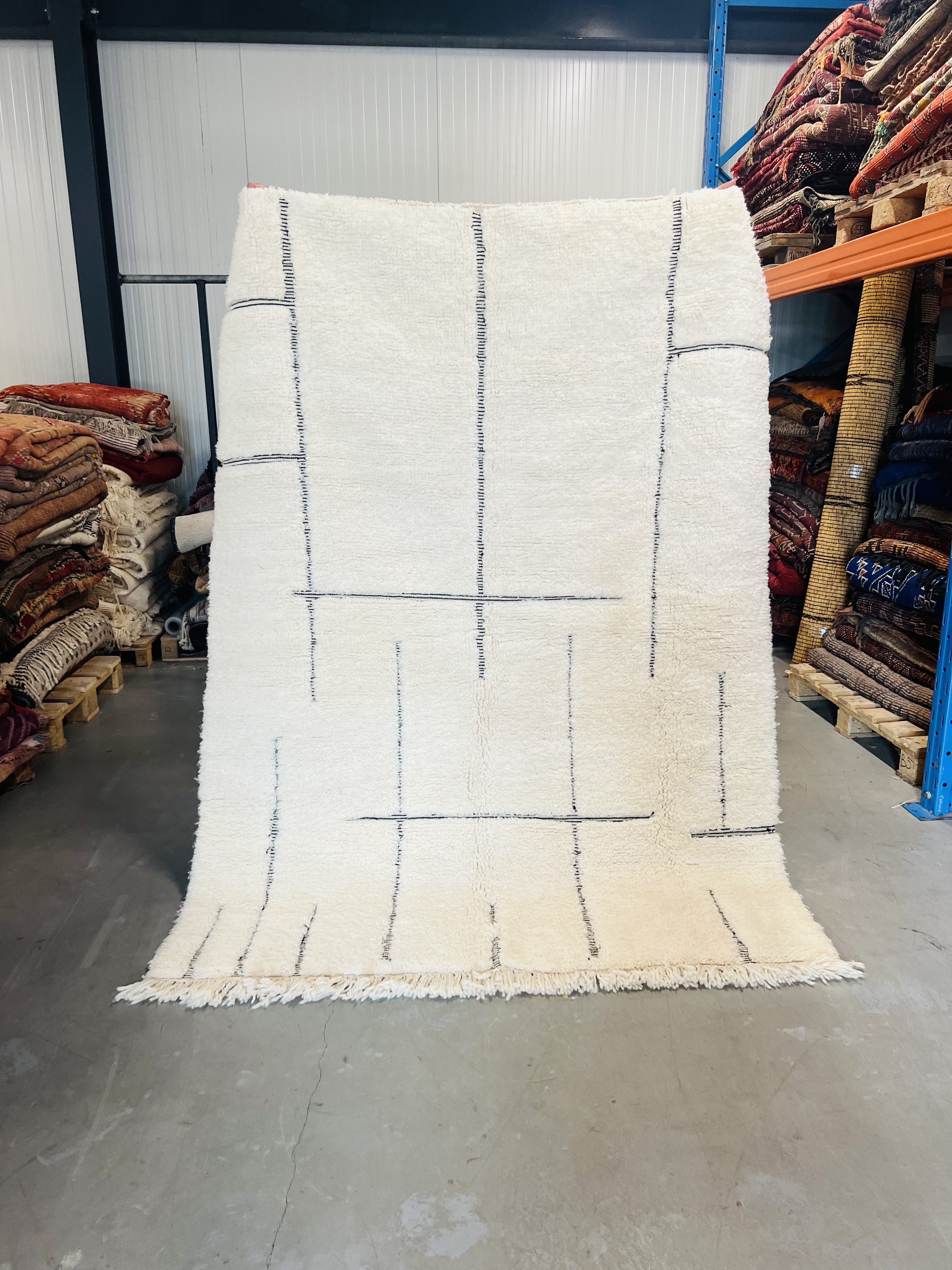 Modern Beni Ouarain 215 x 154 - Moroccan Beni Ouarain rug
