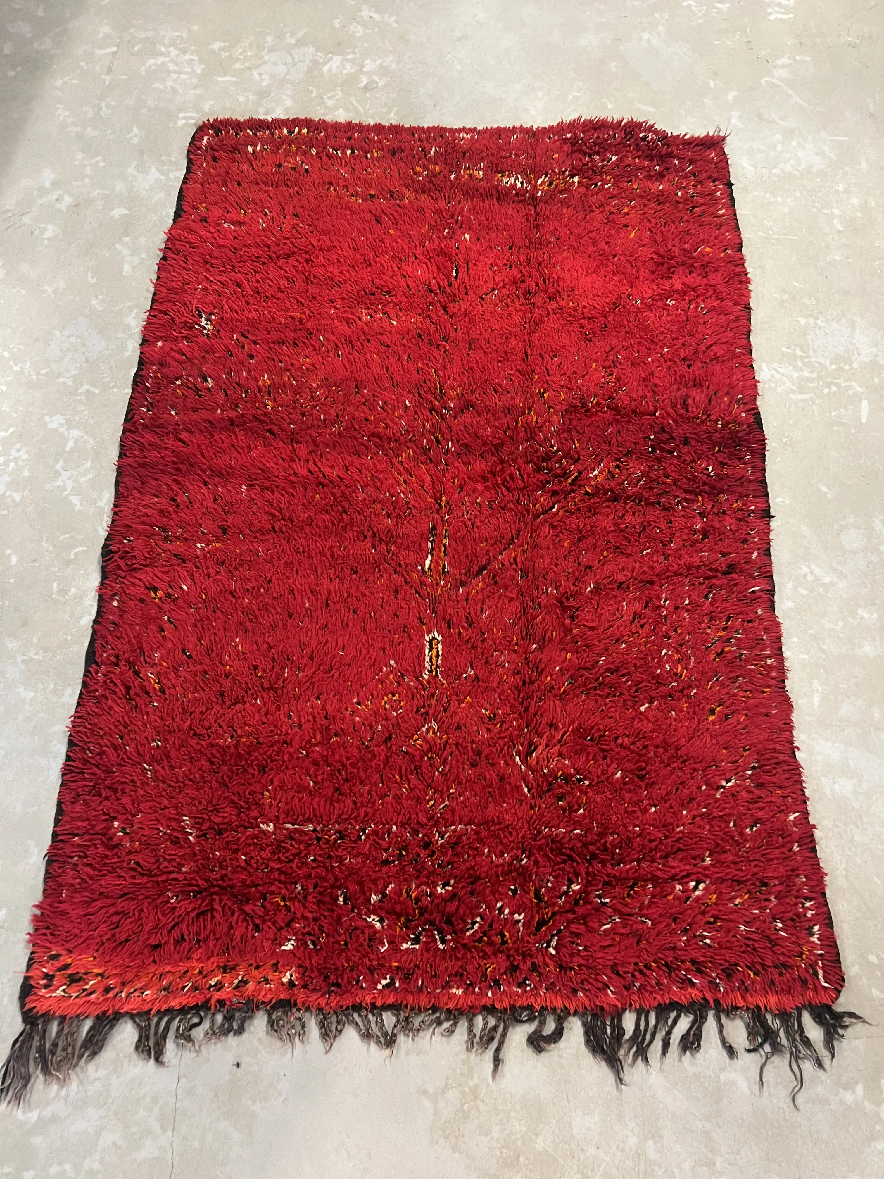 Vintage Zayane Rug 218 x 145 - Moroccan Beni Ouarain rug