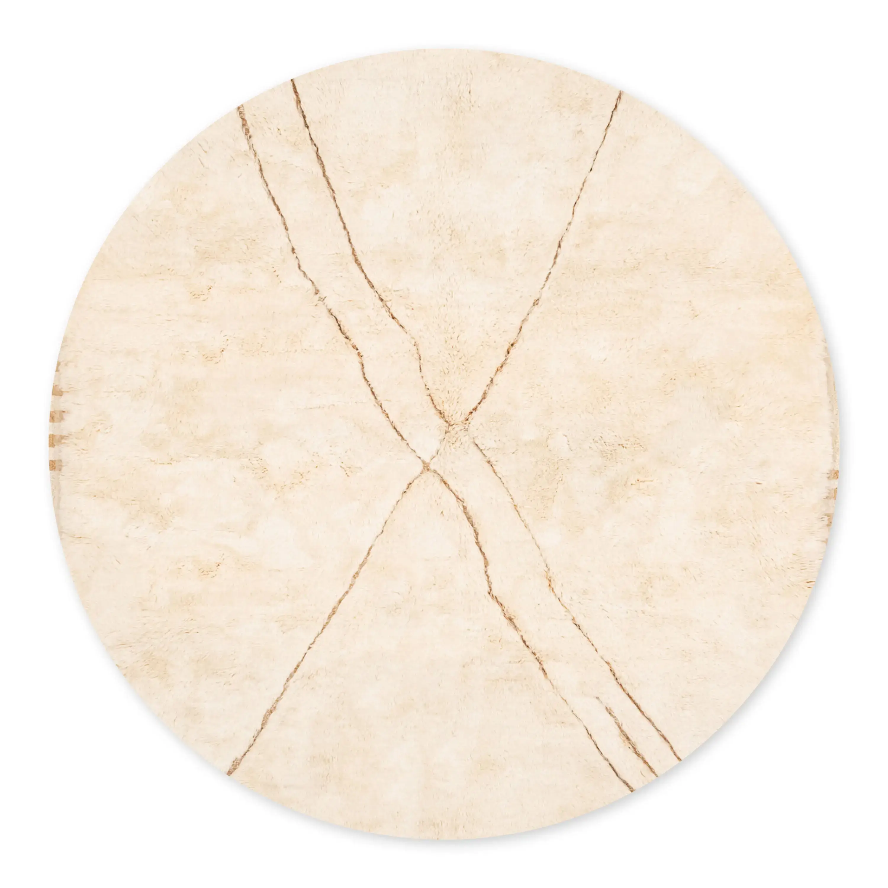Atlas Épure Round - Moroccan Beni Ouarain rug