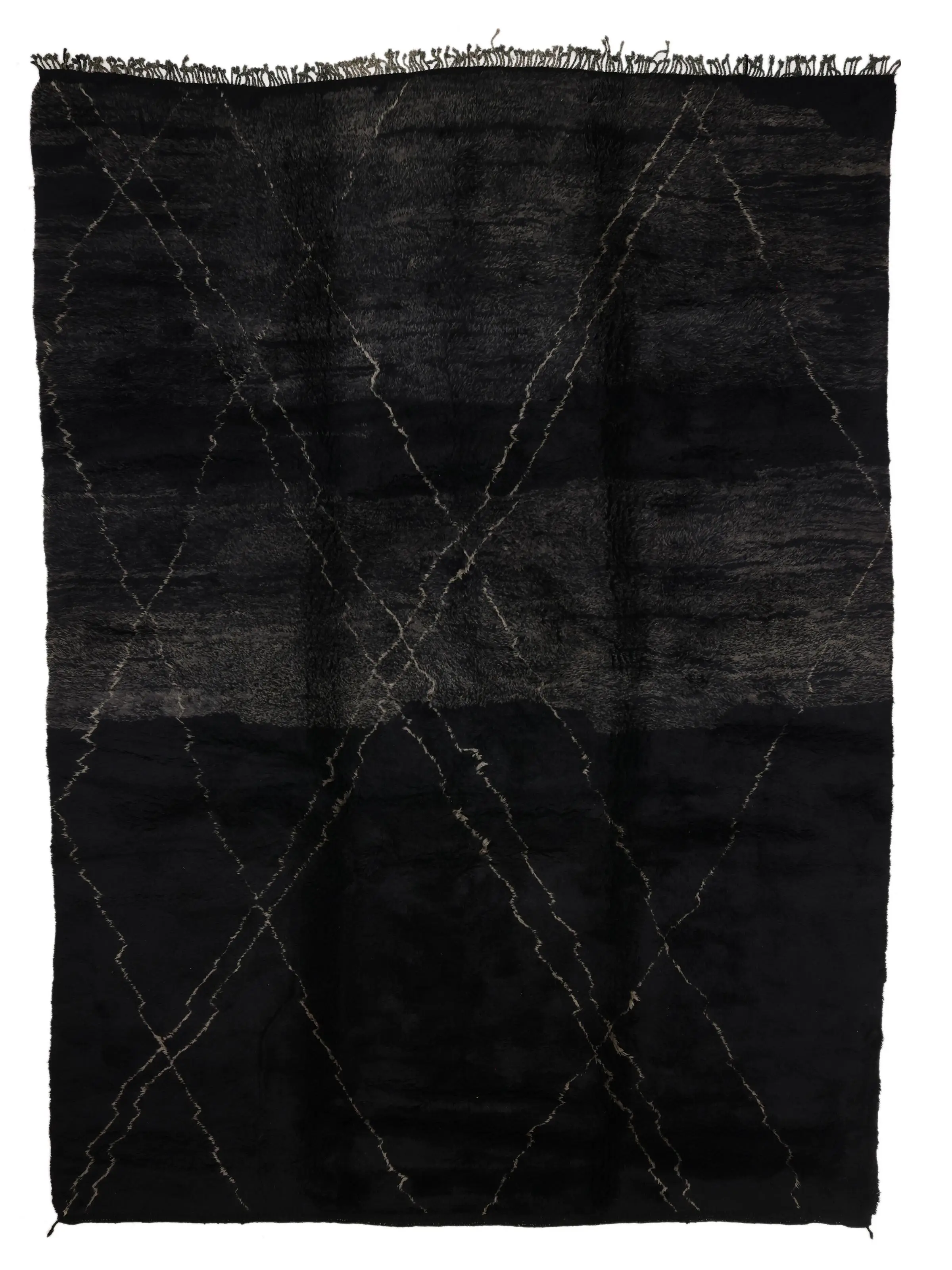 Assuf Noir— Beni Mrirt Rug - Moroccan Beni Ouarain rug